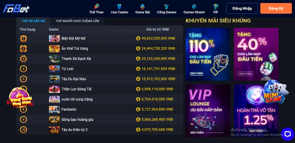 Casino trực tuyến win168 club